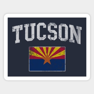 Vintage Tucson Arizona Flag Home Love Vacation Magnet